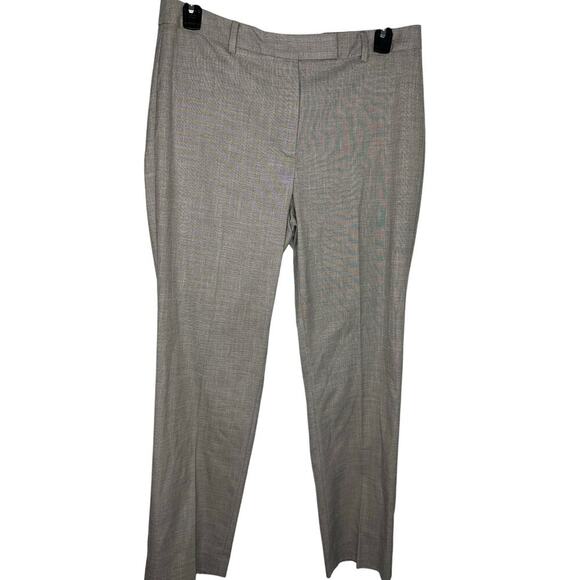 Talbots High-Waist Straight Pant Women's Size 12 Gray Flat Front Office Work NWT - Picture 1 of 6